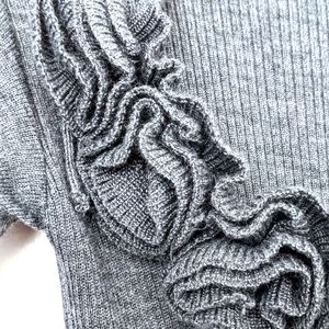 Vtg Wool Knit Sweater Dress. Md in Italy, XS.